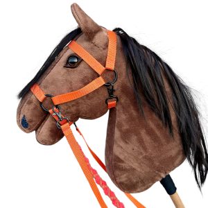 Koń hobby horse brązowy A3