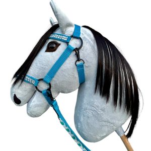 Koń hobby horse szary A3