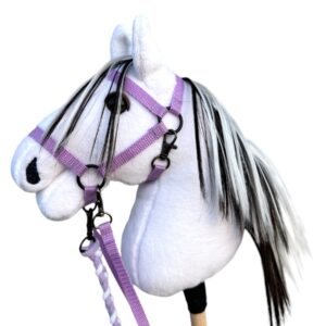 Koń hobby horse biały A5