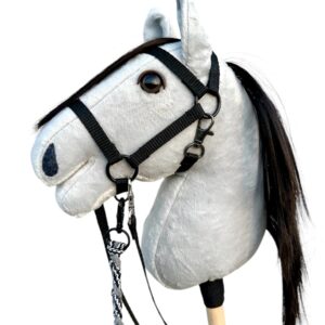 Koń hobby horse szary A5
