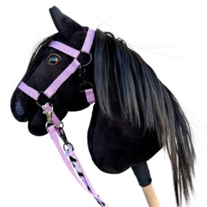 Koń hobby horse czarny A5