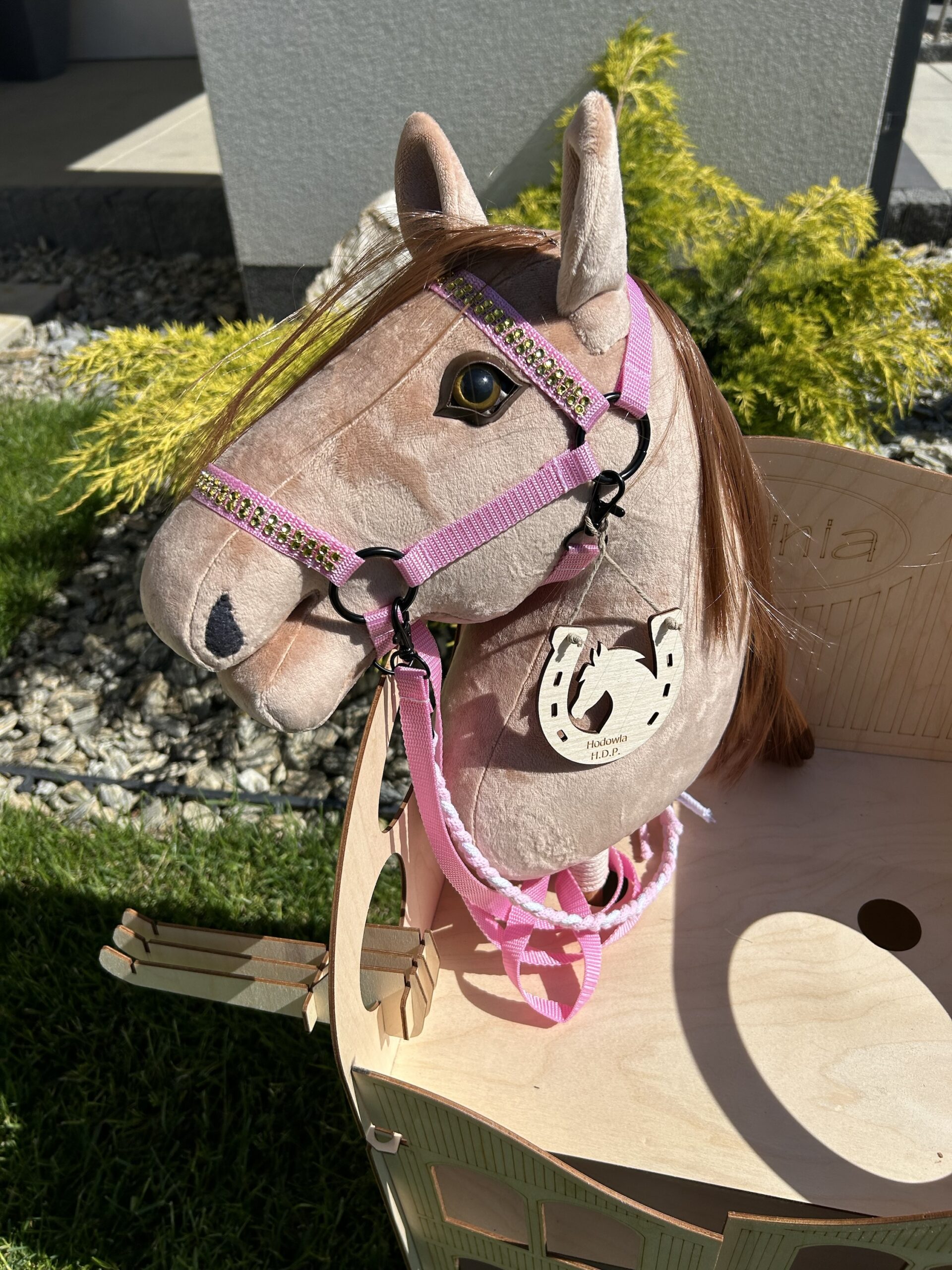 Koń hobby horse beżowy A3 - obrazek 2