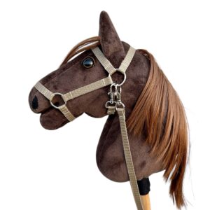Koń hobby horse brązowy A5